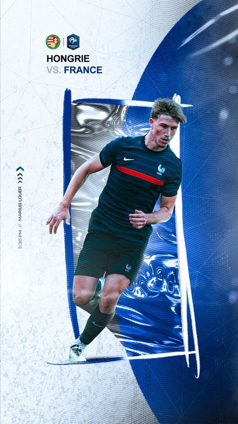 Marius Louër — France U21 vs Hongrie